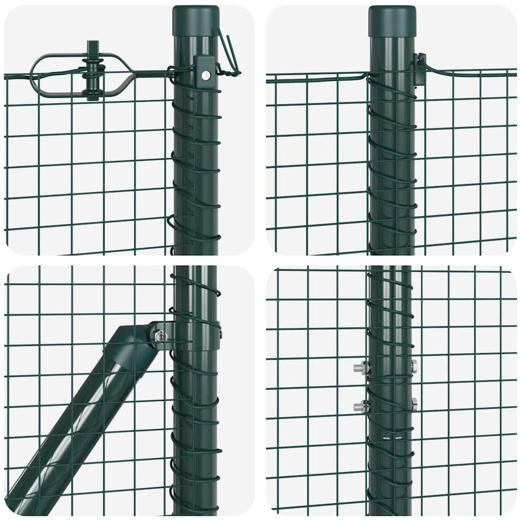 Hegesztett dróthálós kerítés talaj rögzítés 50 x 1,4 m Zöld