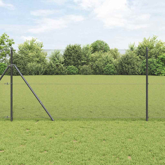 Hegesztett dróthálós kerítés talaj rögzítés 10 x 1,4 m Szürke
