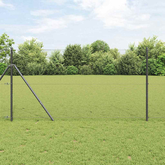 Hegesztett dróthálós kerítés talaj rögzítés 10 x 1,4 m Szürke
