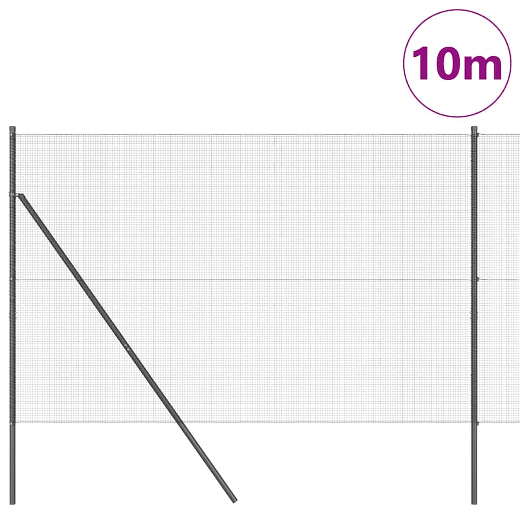 Hegesztett dróthálós kerítés talaj rögzítés 10 x 1,5 m Szürke