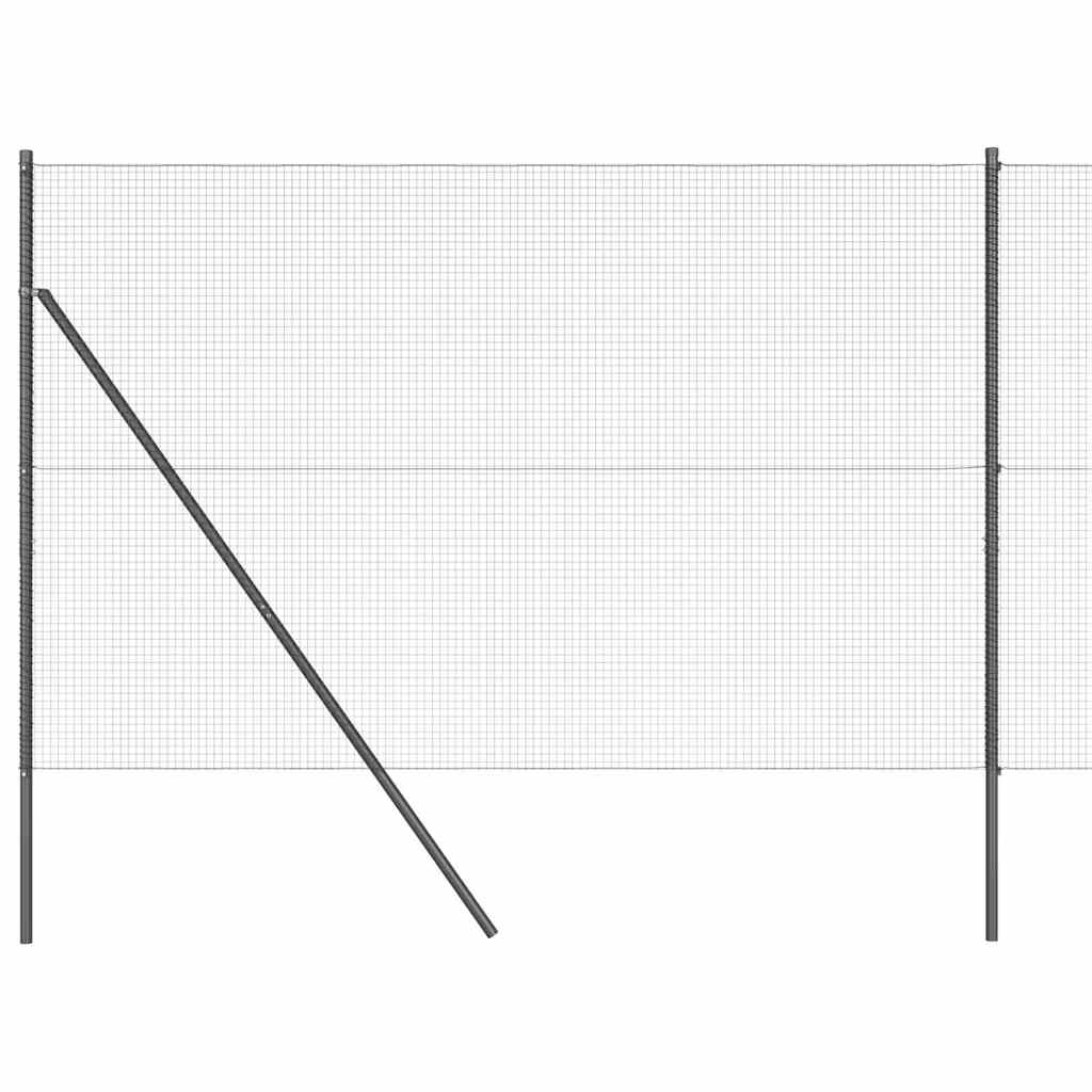Hegesztett dróthálós kerítés talaj rögzítés 10 x 1,5 m Szürke