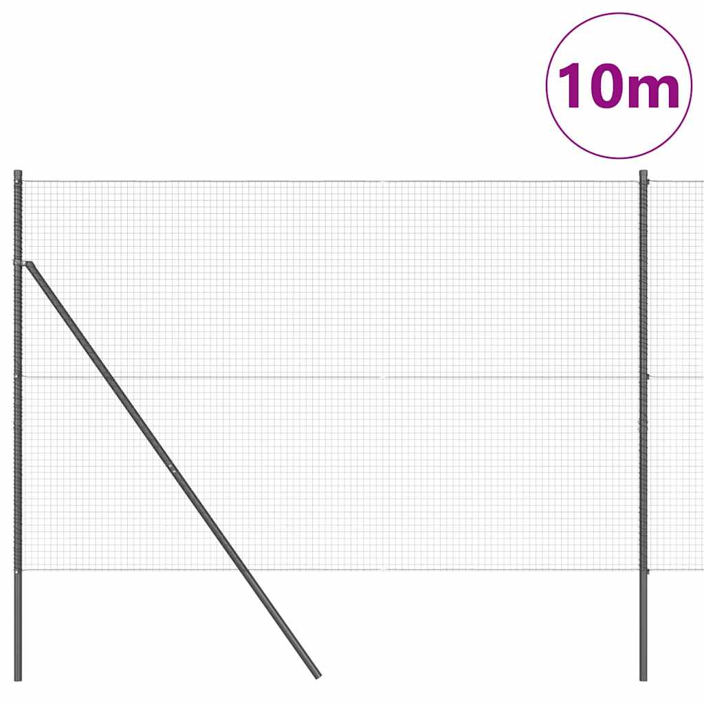 Hegesztett dróthálós kerítés talaj rögzítés 10 x 1,5 m Szürke