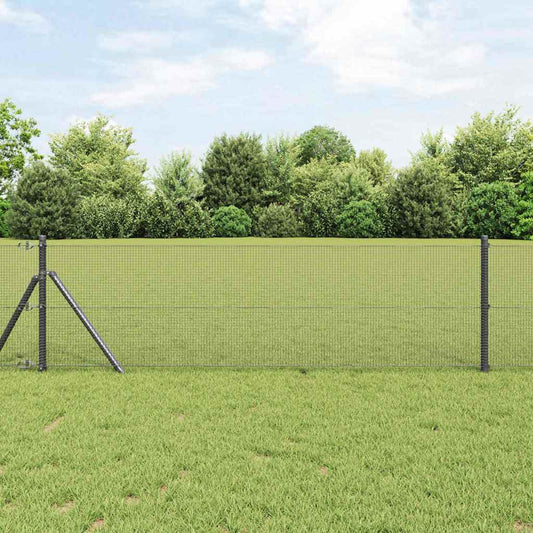 Hegesztett dróthálós kerítés talaj rögzítés 25 x 0,6 m Szürke