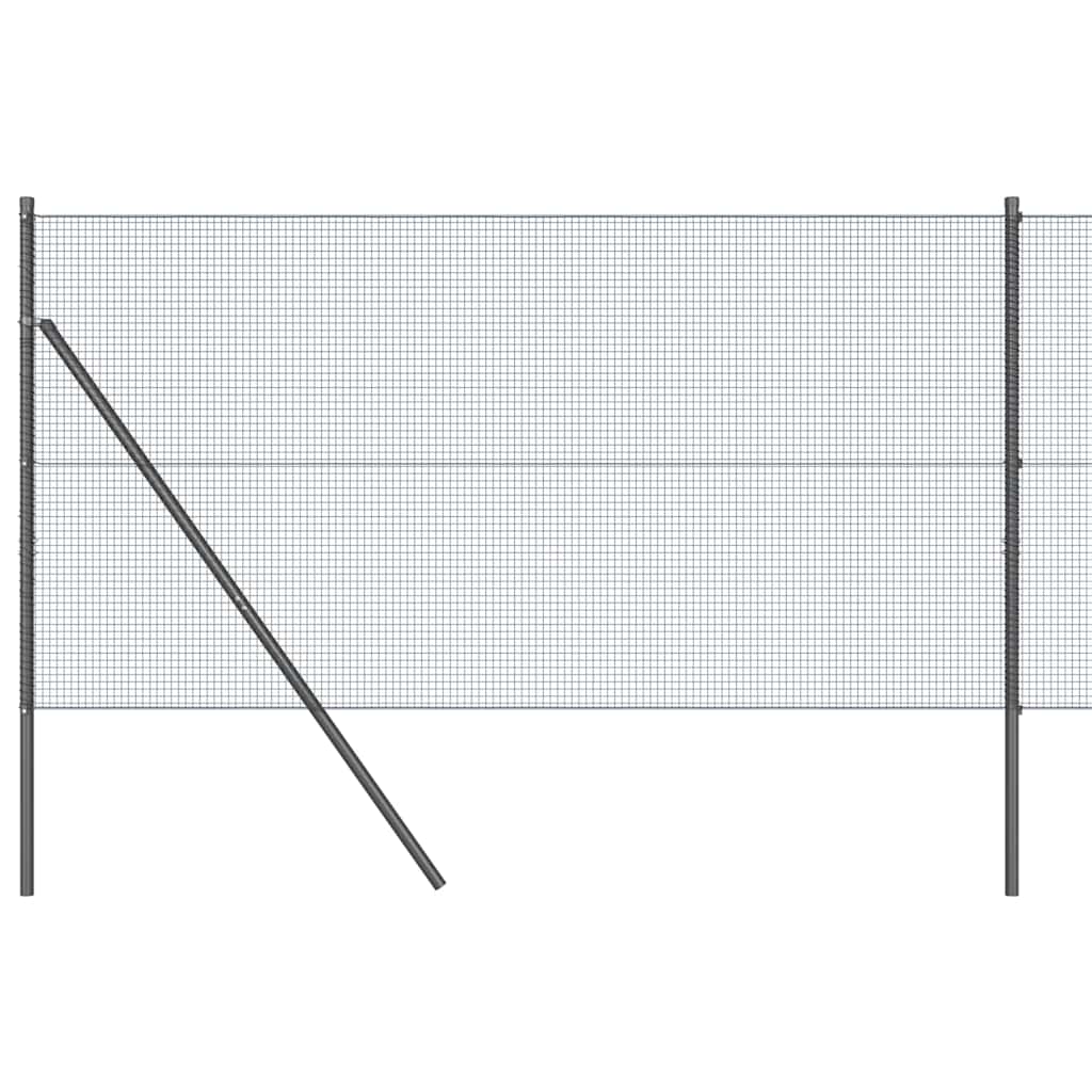 Hegesztett dróthálós kerítés talaj rögzítés 25 x 1,4 m Szürke
