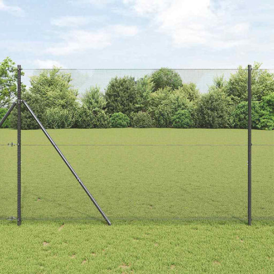 Hegesztett dróthálós kerítés talaj rögzítés 25 x 1,6 m Szürke