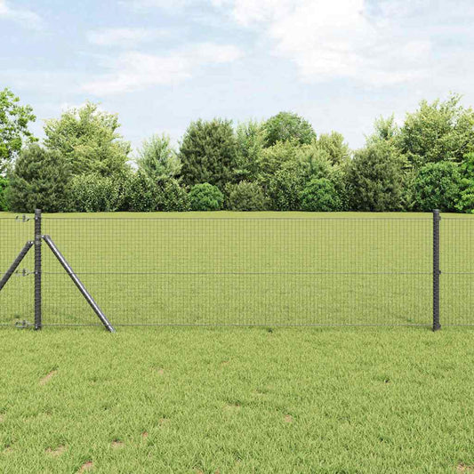 Hegesztett dróthálós kerítés talaj rögzítés 50 x 0,8 m Szürke