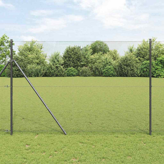 Hegesztett dróthálós kerítés talaj rögzítés 50 x 1,4 m Szürke
