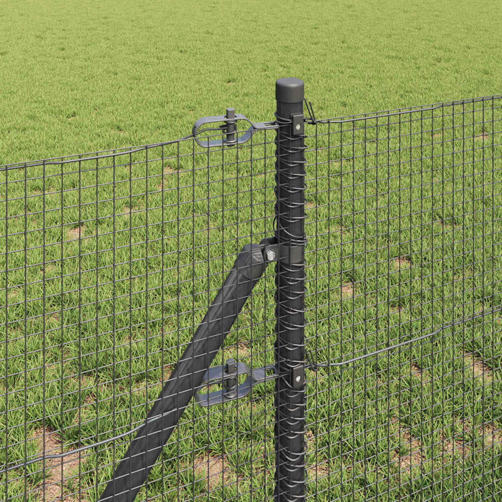 Hegesztett dróthálós kerítés talaj rögzítés 100 x 0,8 m Szürke
