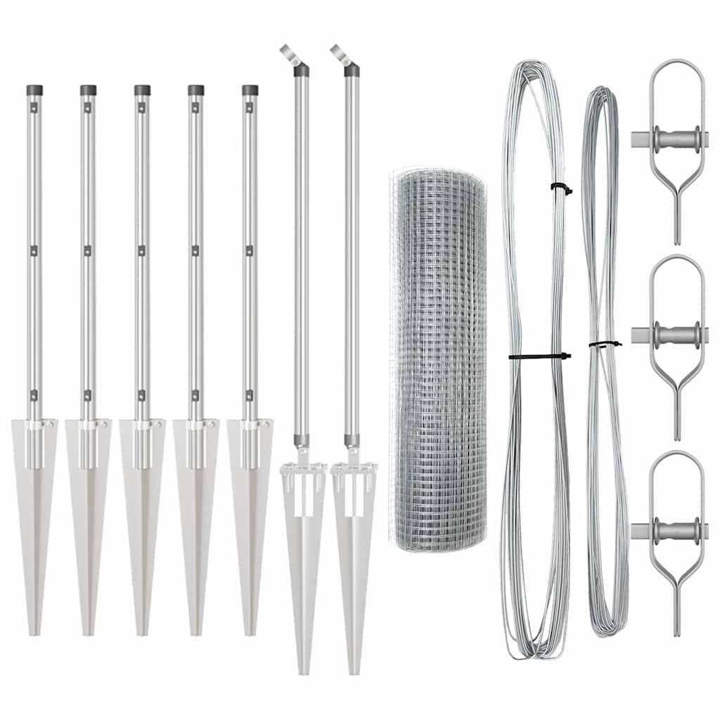Hevederes drótkerítés tüskékkel 10 x 0,6 m Horganyzott Acél