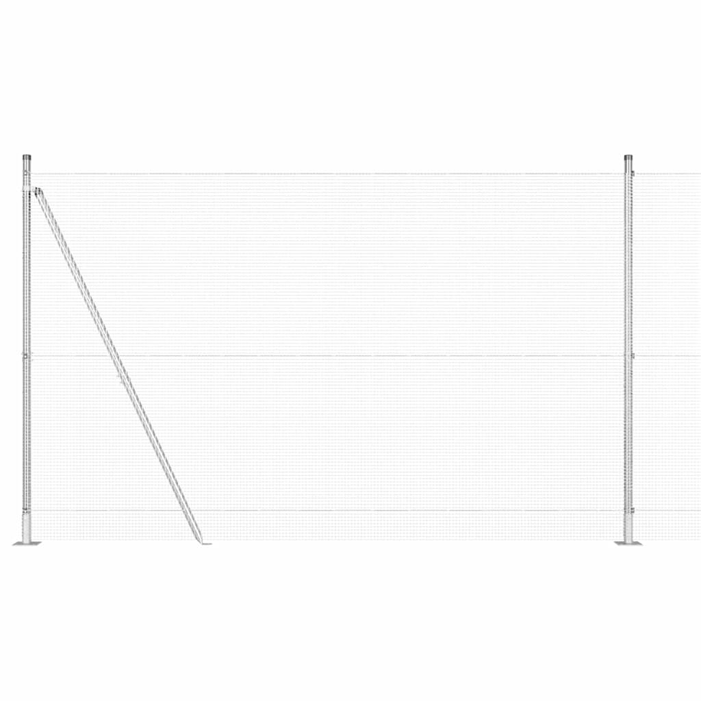 Hegesztett Drótháló Beton Alappal 10 x 1,5 m Horganyzott Acél