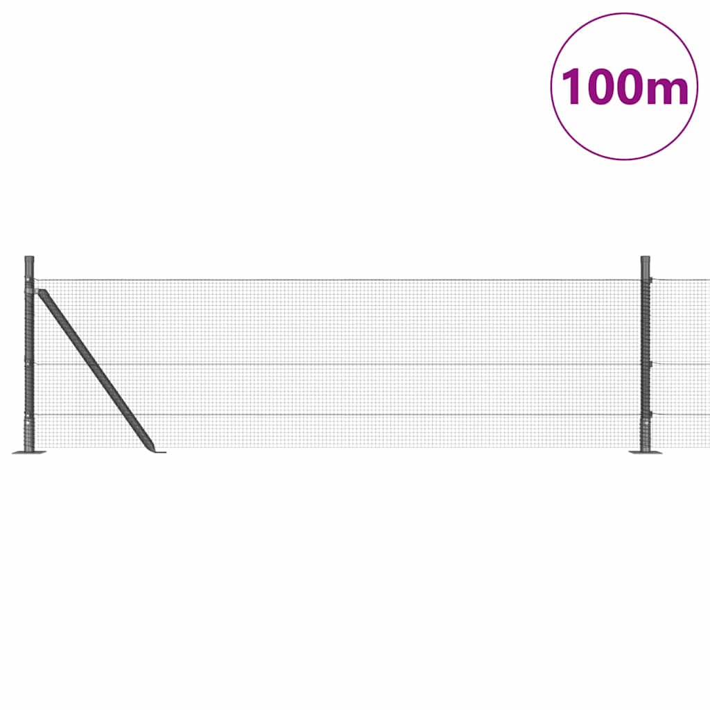 Hegesztett Drótháló Beton Alappal 100 x 0,5 m Horganyzott Acél