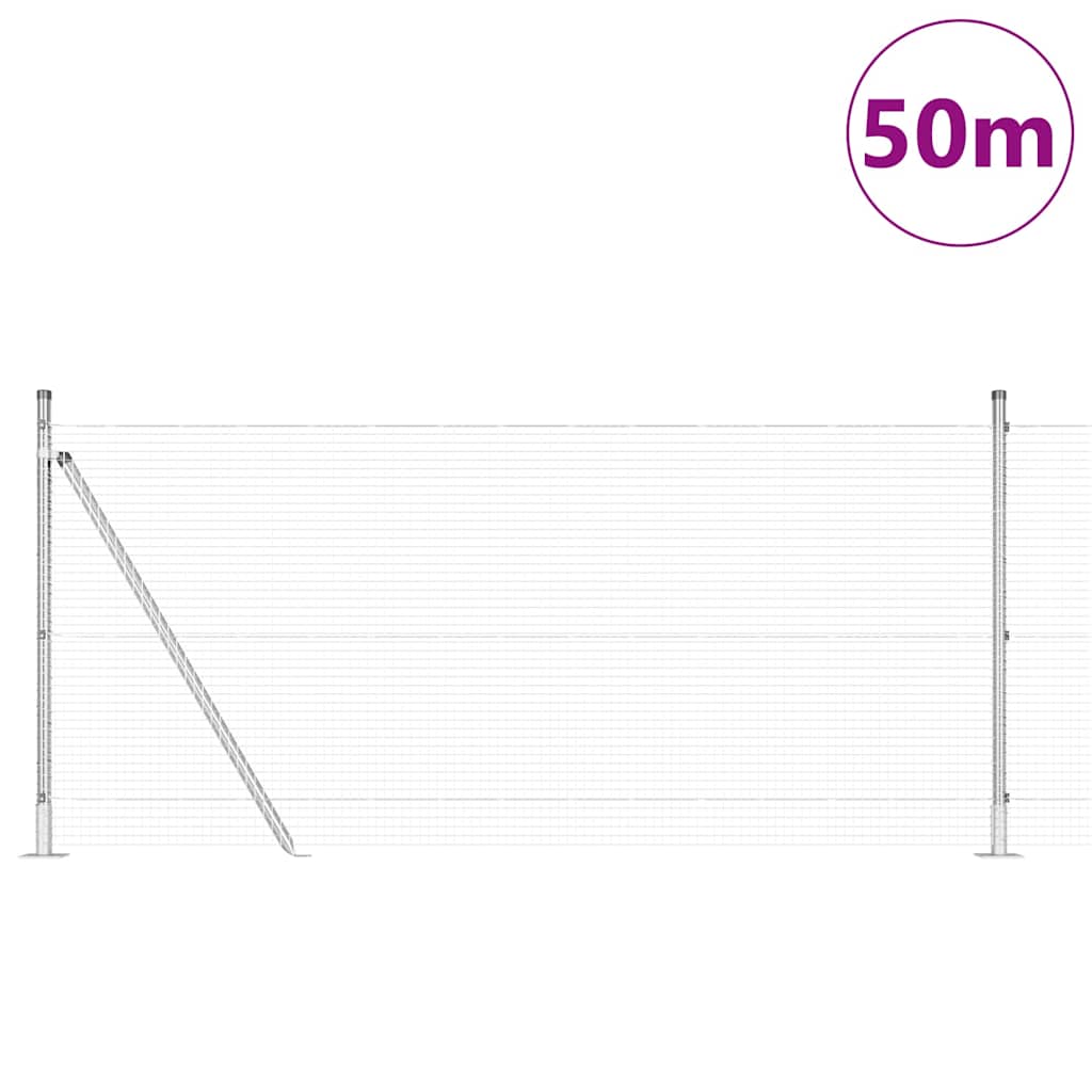 Hegesztett Drótháló Beton Alappal 100 x 0,8 m Horganyzott Acél