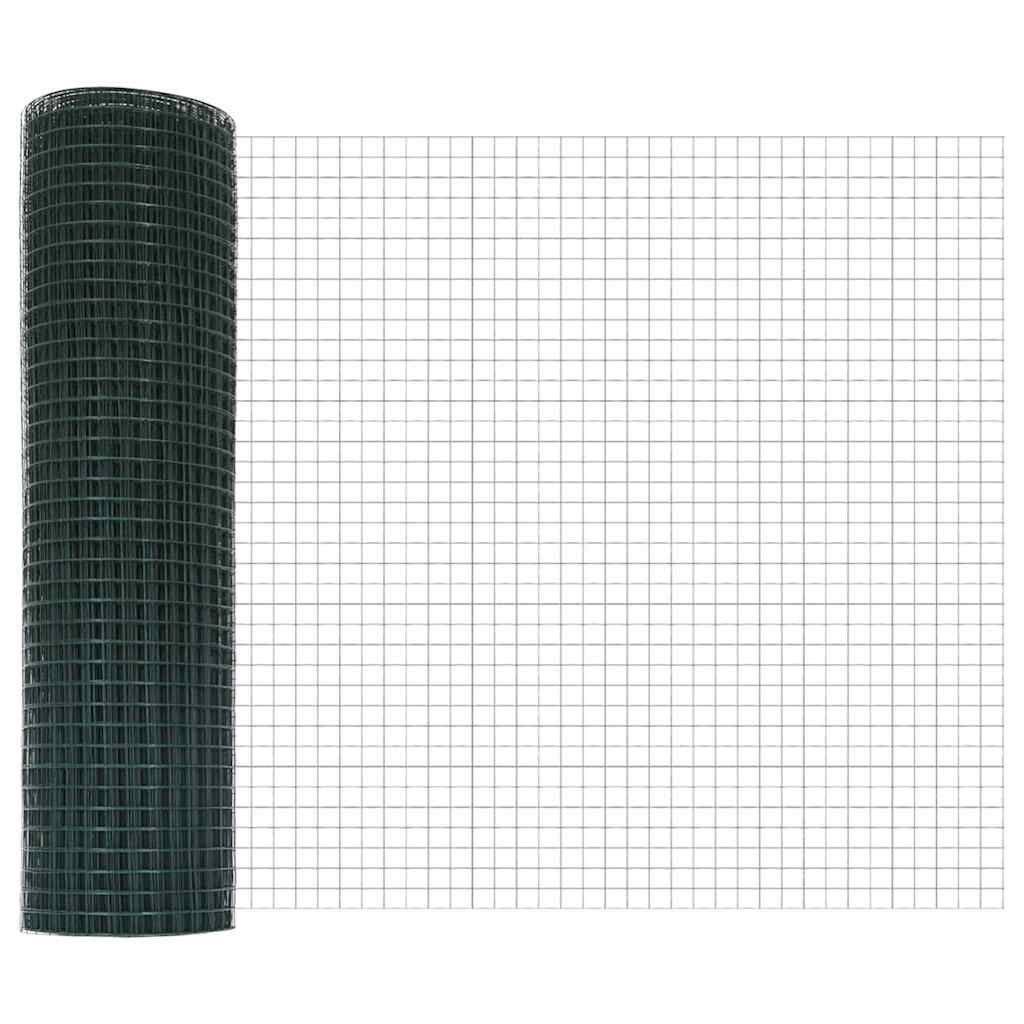 Hegesztett Drótháló Beton Alappal 10 x 0,5 m PVC-bevonatos acél