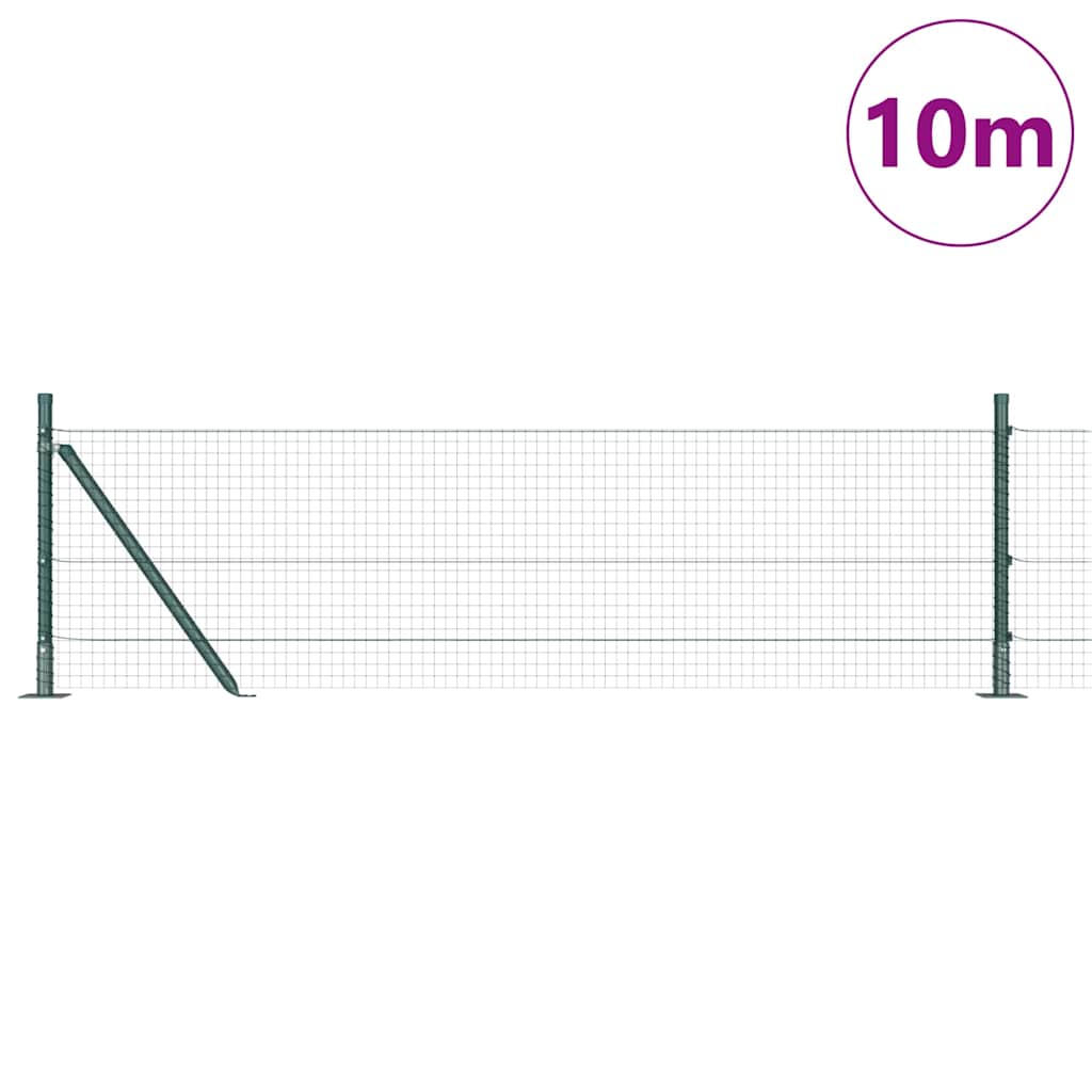 Hegesztett Drótháló Beton Alappal 10 x 0,5 m PVC-bevonatos acél