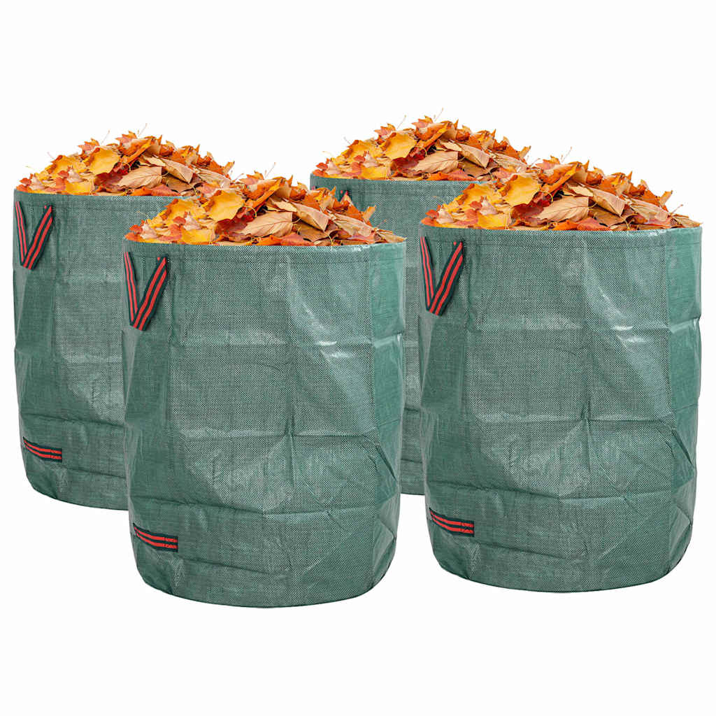 Kerti hulladéktáskák 4 pcs Zöld 66 x 66 x 83,5 cm Polipropilén