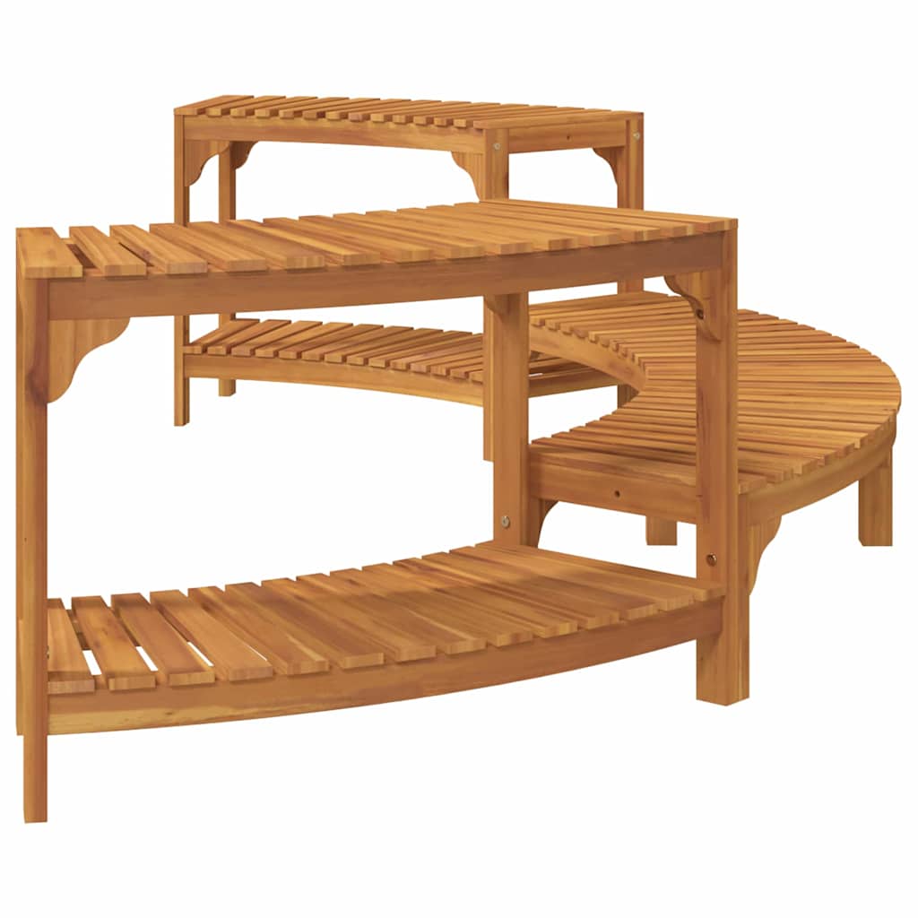 Jakuzzi Környezet Félkör Barna 252 x 112 x 55,5 cm Tömör Akácfa