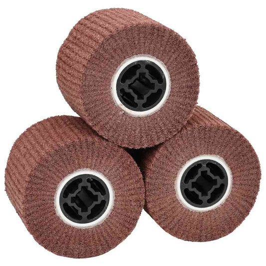 Csiszoló hengerek 3 pcs Barna 12 x 12 x 10 cm Syntetikus rost