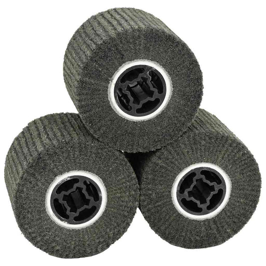 Csiszoló hengerek 3 pcs Fekete 12 x 12 x 10 cm Syntetikus rost