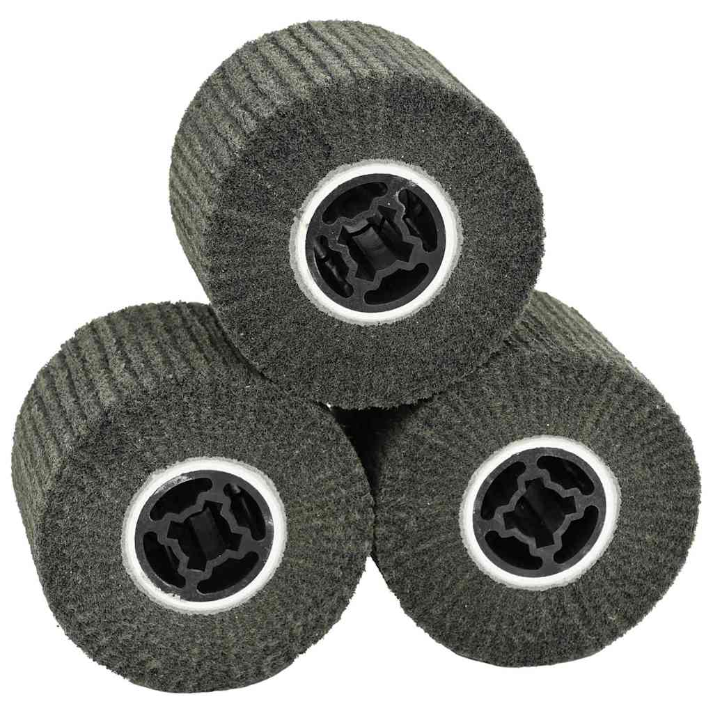 Csiszoló hengerek 3 pcs Fekete 12 x 12 x 10 cm Syntetikus rost