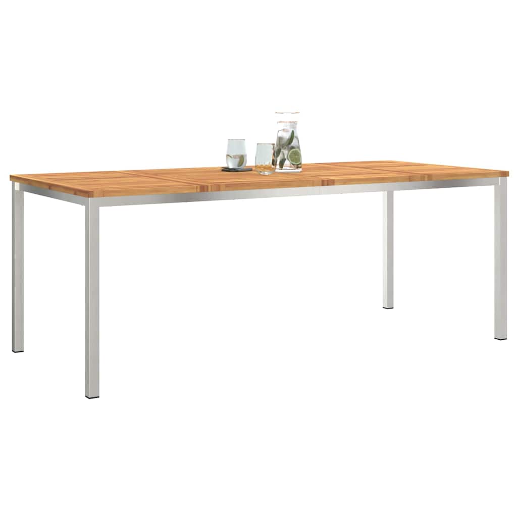 ÉtkezőAsztal Barna 200 x 90 x 75 cm Tömör Akácfa