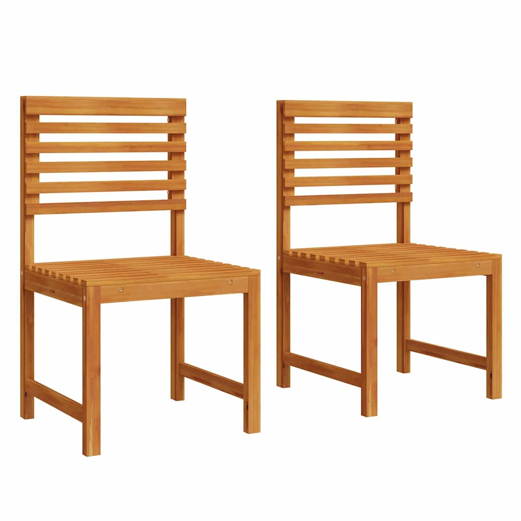 Kerti Szék 2 pcs Barna 50 x 50 x 91cm Tömör akácfa