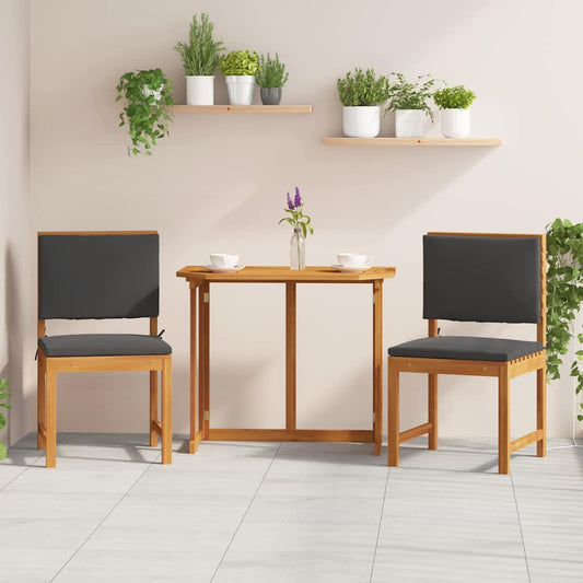 Kerti Szék párnával 2 pcs Barna Tömör akácfa
