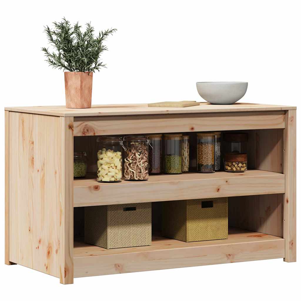 Konyhaszekrény polcokkal MEPPEL Barna Tölgy 106 x 55 x 64 cm