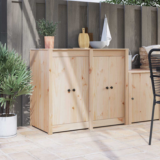 Konyhai ajtó MEPPEL 2 pcs Krém 50 x 9 x 82 cm Tömör fenyőfa