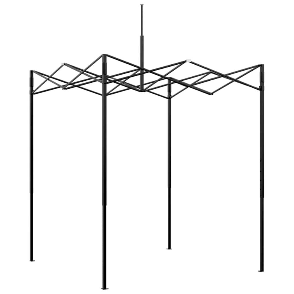 Üvegház pop-up kerettel tetővel Zöld 200 x 200 x 300 cm Vas