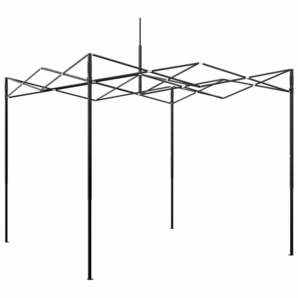 Üvegház pop-up kerettel tetővel Zöld 290 x 290 x 315 cm Vas
