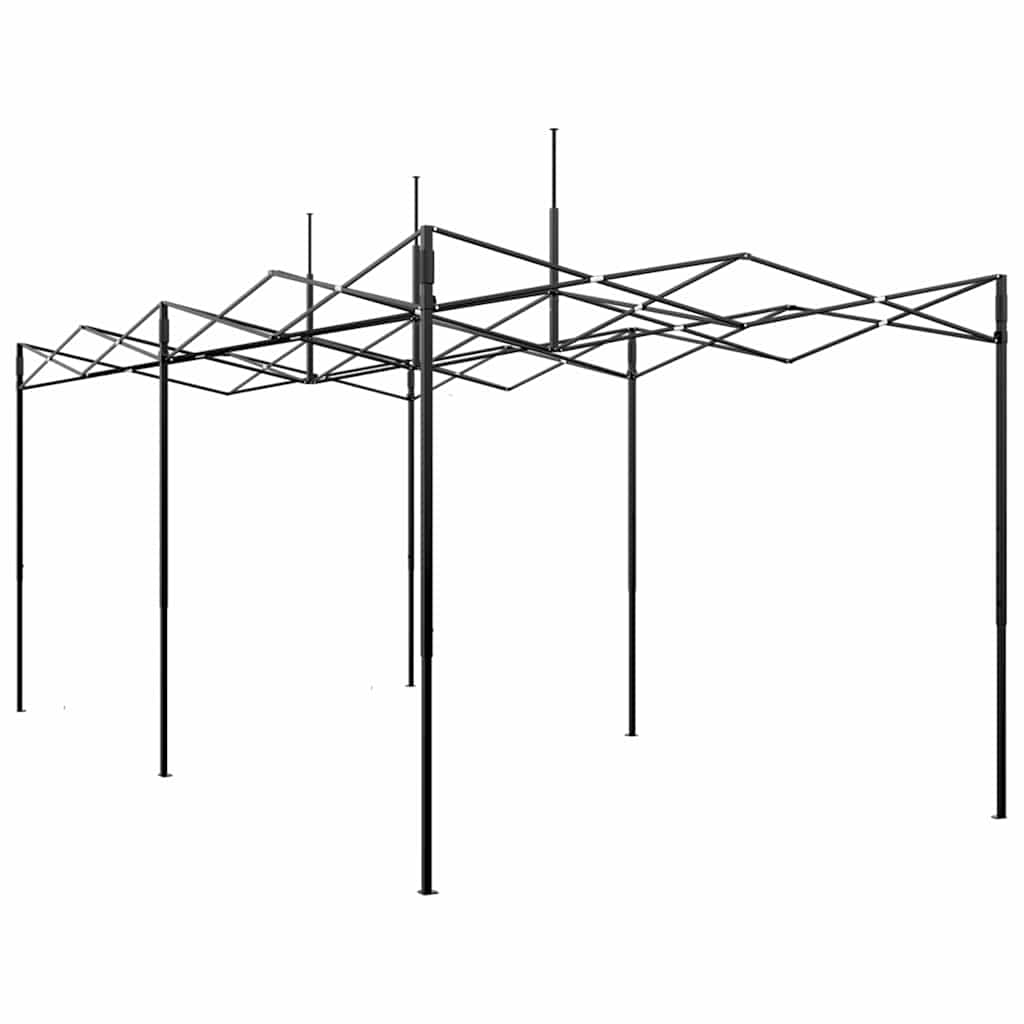 Üvegház pop-up kerettel tetővel Zöld 290 x 580 x 315 cm Vas
