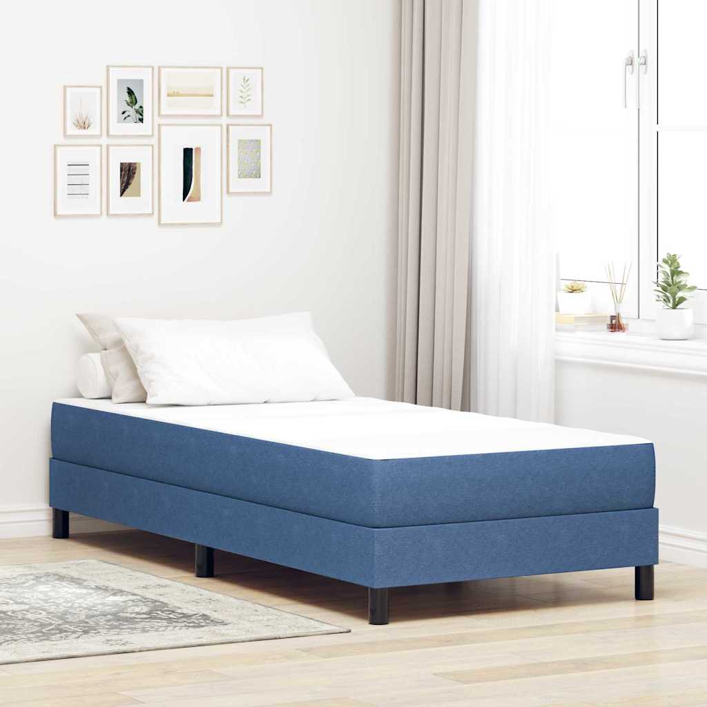 Ágy Matrac matracmal Kék 90 x 200 cm szövet