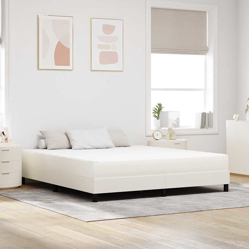 Ágy Matrac matracmal Krém 180 x 200 cm szövet