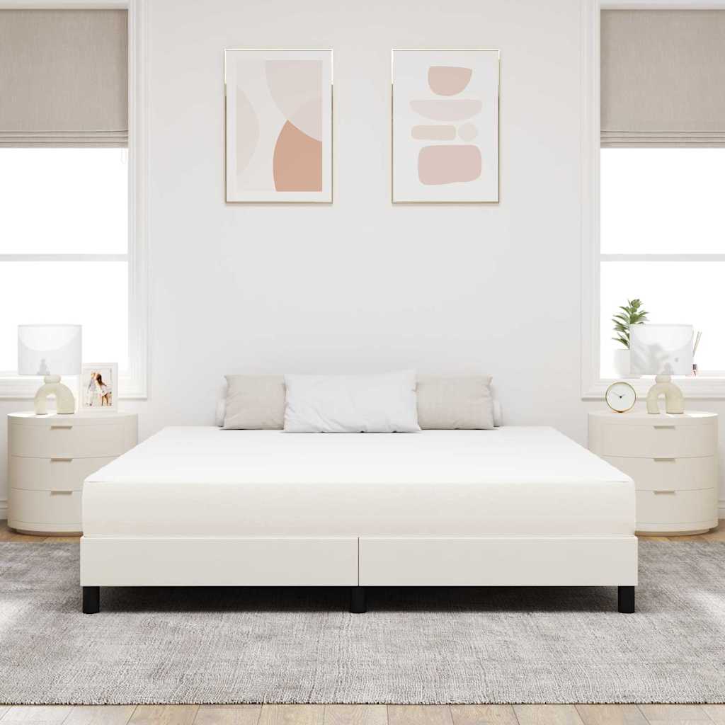 Ágy Matrac matracmal Krém 180 x 200 cm szövet