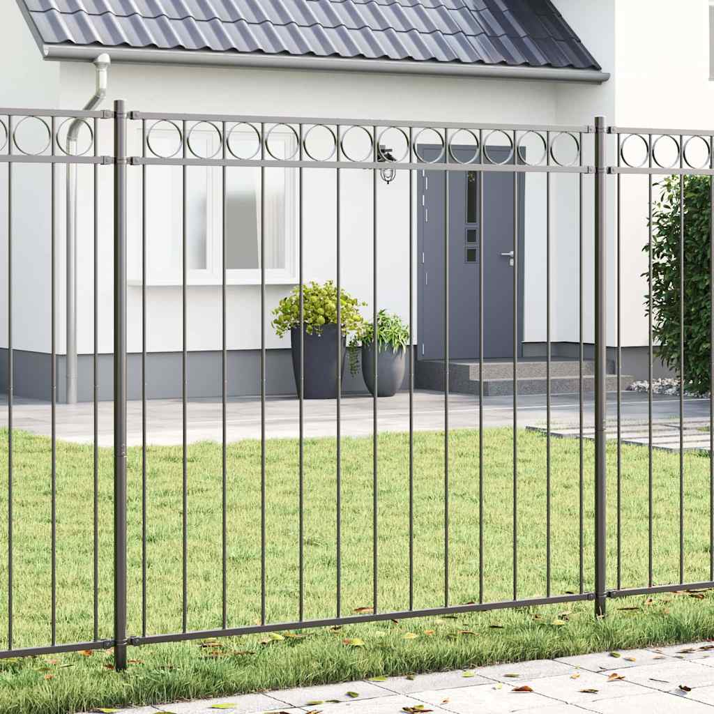 Kerítéselem ASSEN 170 x 170 cm Acél Szürke