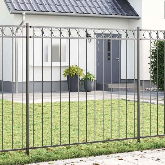 Kerítéselem ASSEN 170 x 170 cm Acél Szürke