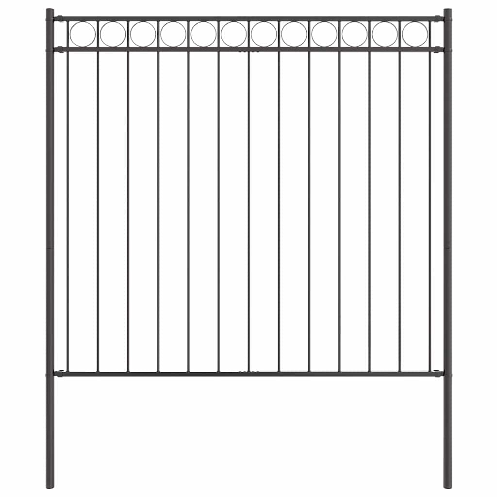 Kerítéselem ASSEN 170 x 170 cm Acél Szürke