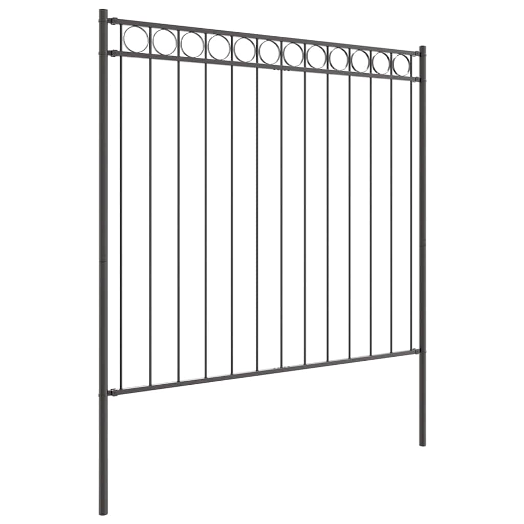 Kerítéselem ASSEN 170 x 170 cm Acél Szürke