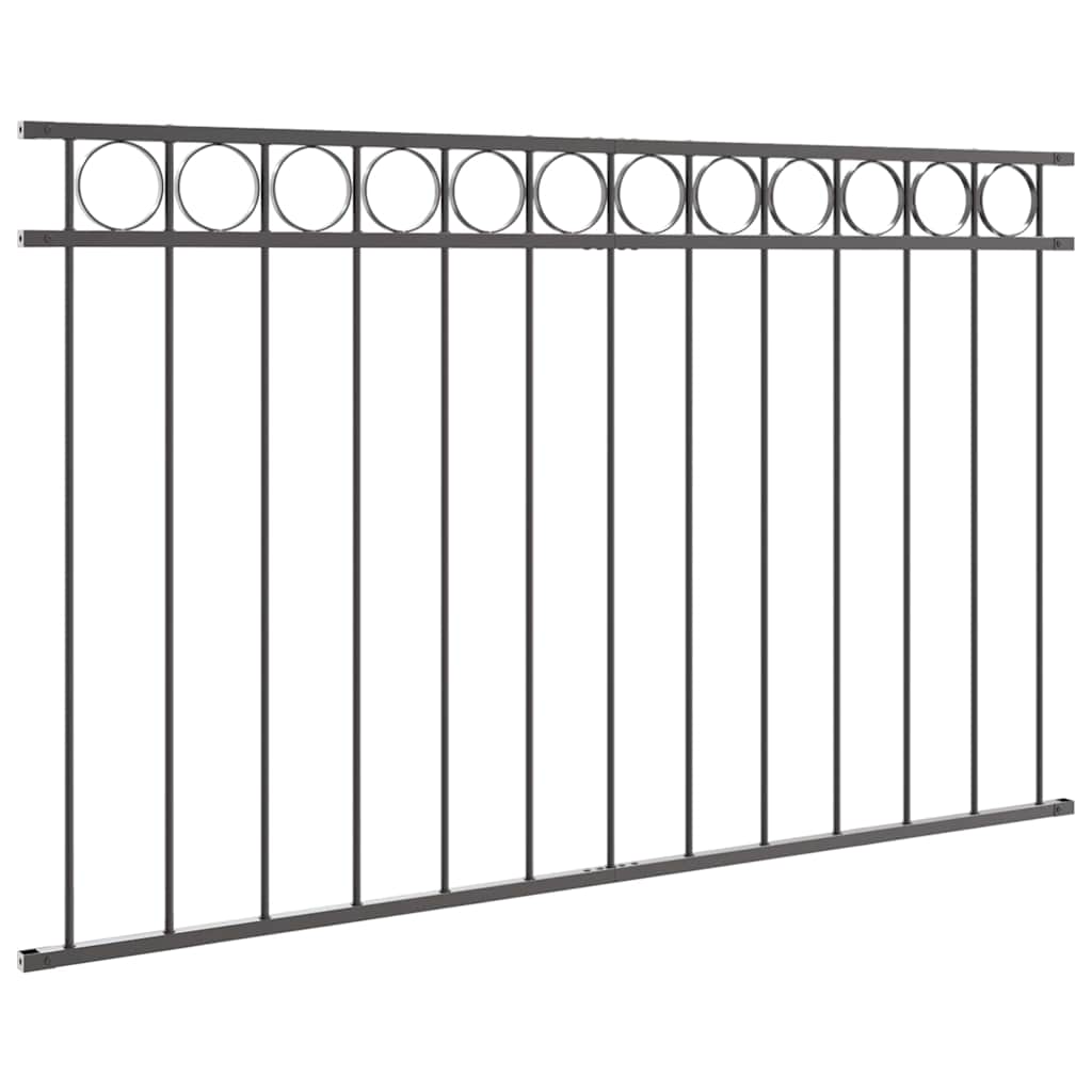 Kerítéselem ASSEN 170 x 80 cm Acél Szürke