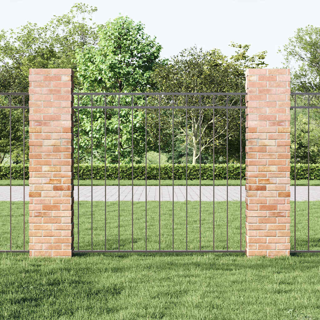 Kerítéselem ASSEN 170 x 120 cm Acél Szürke