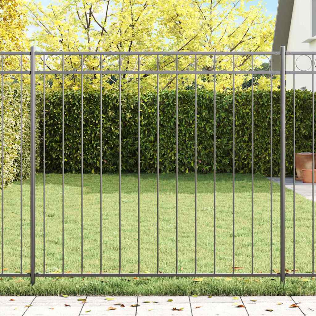 Kerítéselem ASSEN 170 x 150 cm Acél Szürke