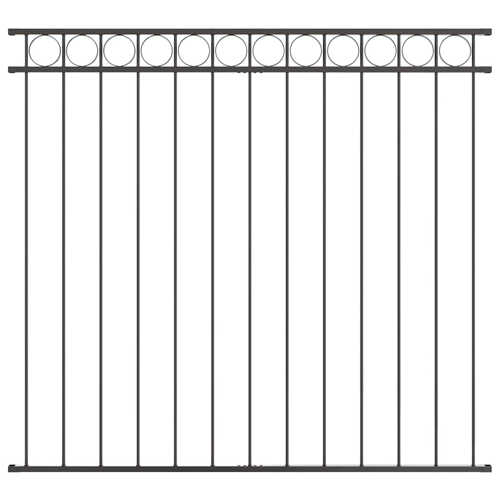 Kerítéselem ASSEN 170 x 150 cm Acél Szürke