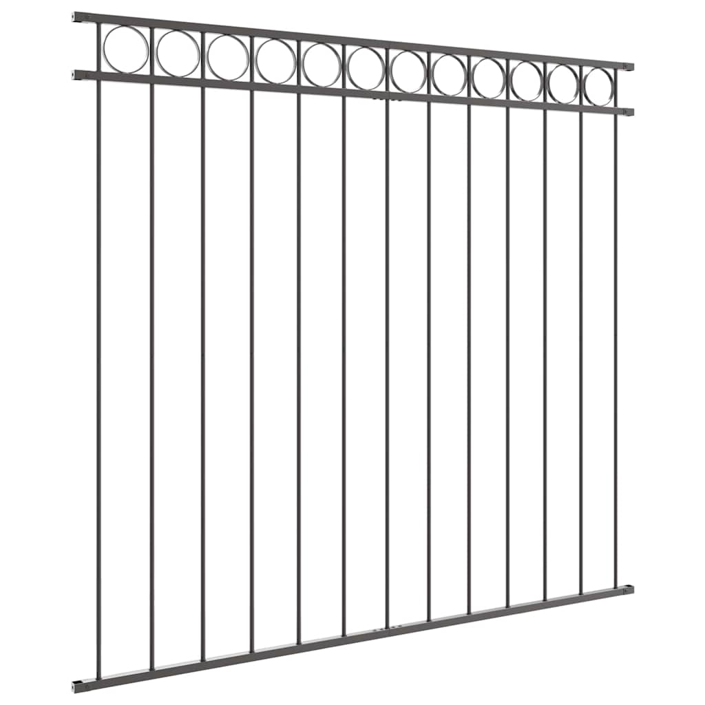 Kerítéselem ASSEN 170 x 150 cm Acél Szürke