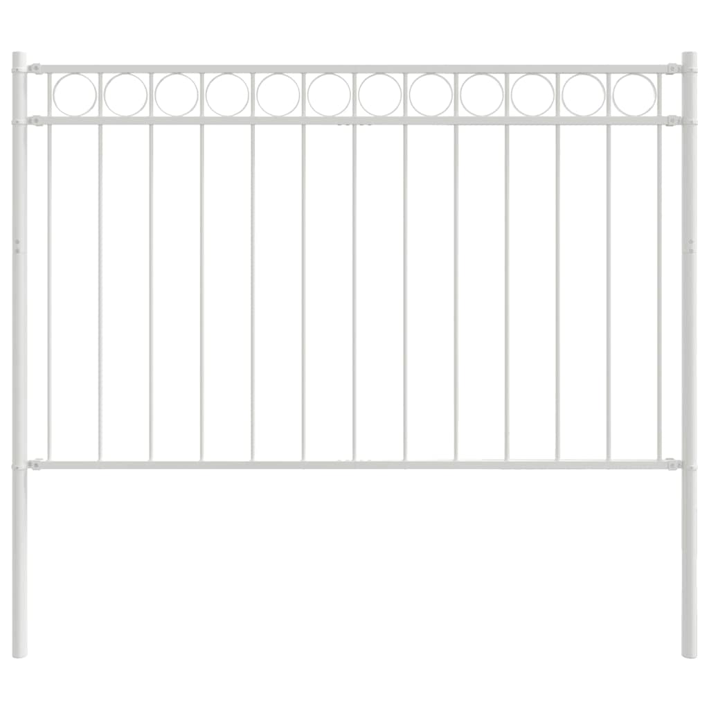 Kerítéselem ASSEN 170 x 150 cm Acél Fehér