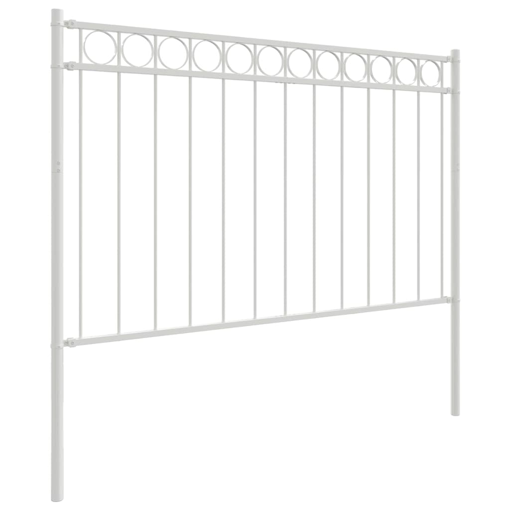 Kerítéselem ASSEN 170 x 150 cm Acél Fehér