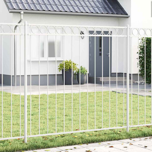 Kerítéselem ASSEN 170 x 170 cm Acél Fehér