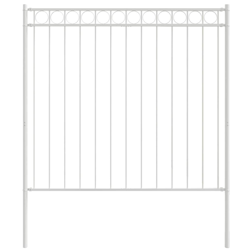 Kerítéselem ASSEN 170 x 170 cm Acél Fehér