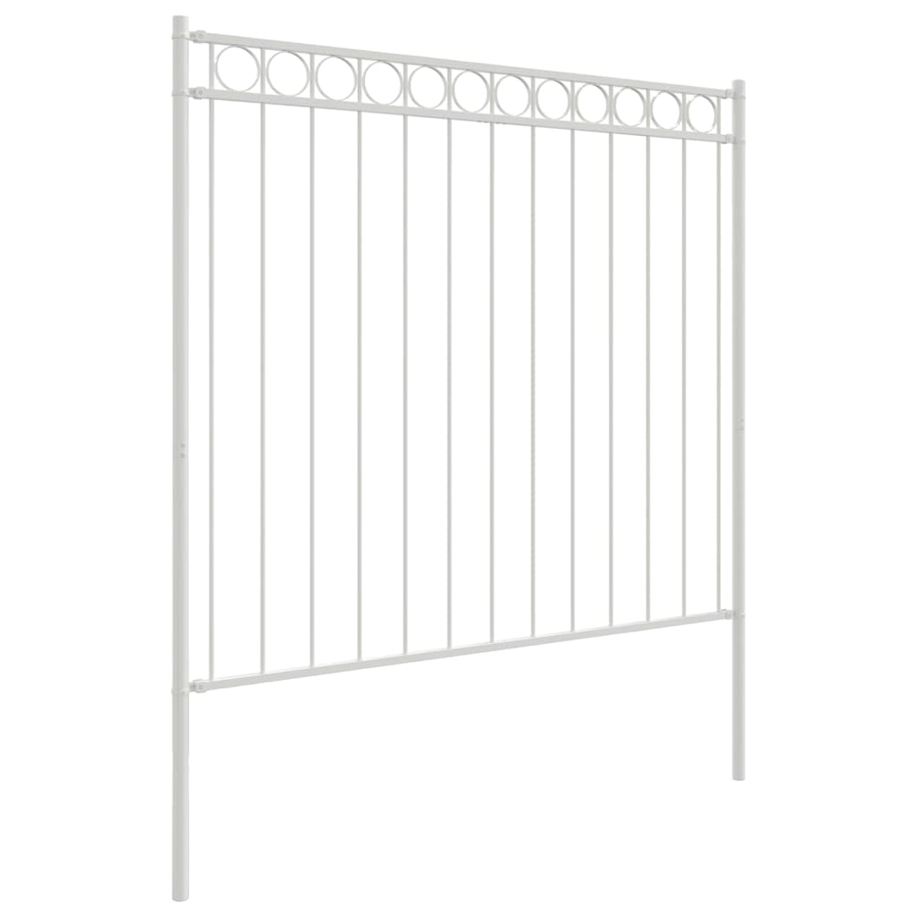 Kerítéselem ASSEN 170 x 170 cm Acél Fehér