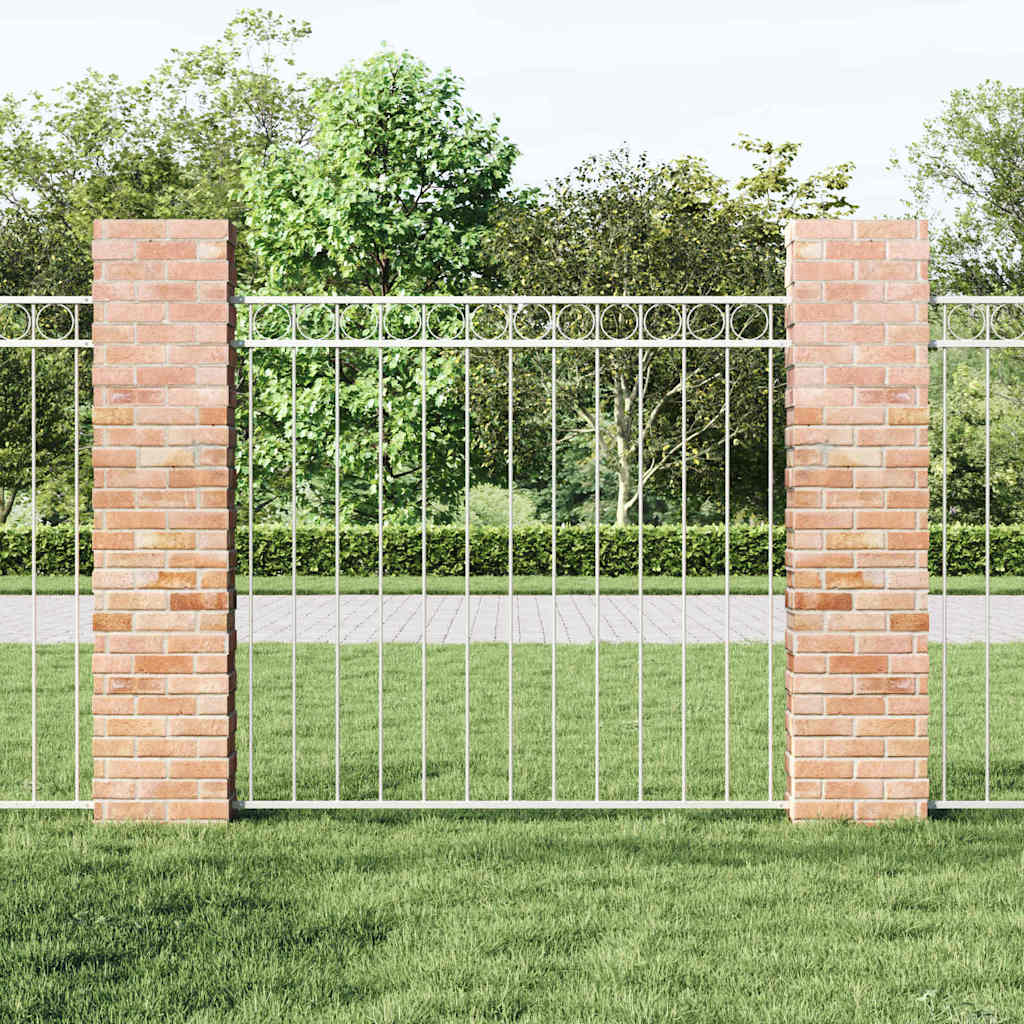 Kerítéselem ASSEN 170 x 150 cm Acél Fehér