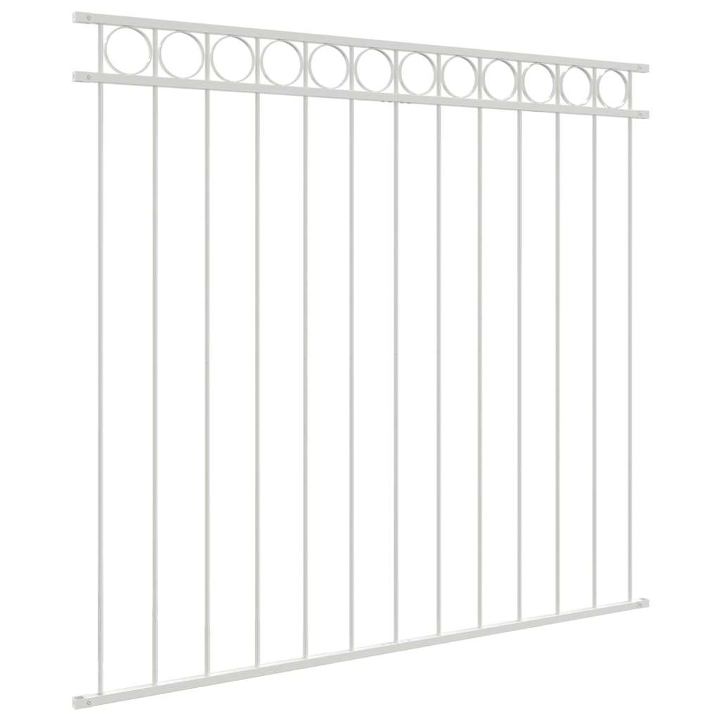 Kerítéselem ASSEN 170 x 150 cm Acél Fehér